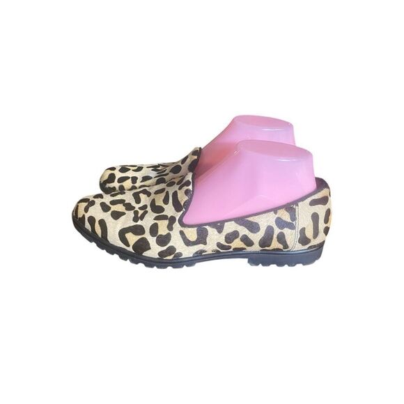 Me Too Cairo Leopard Print Pony Hair Slip On Flat Loafer Women’s Sz 8.5 - Picture 5 of 8